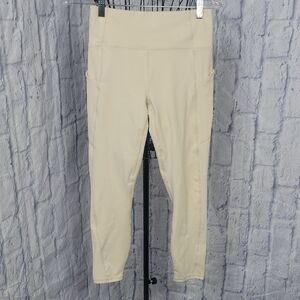 Fabletics Powerhouse High Waist Soft‎ Beige Crop Leggings Sz. 28